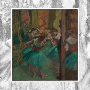 Dancers, Pink and Green by Edgar Degas Poster