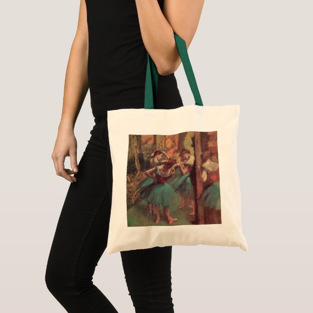Dancers, Pink and Green by Edgar Degas Tote Bag (Front (Product))