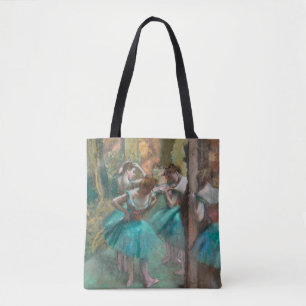 Dancers Pink and Green by Edgar Degas Tote Bag