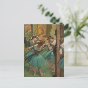 Dancers, Pink and Green Edgar Degas Postcard