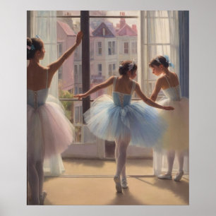 Dancers poster in front of the window