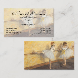 Dancers Practicing at the Barre by Edgar Degas Business Card