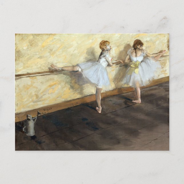 Dancers Practicing at the Barre by Edgar Degas Postcard (Front)
