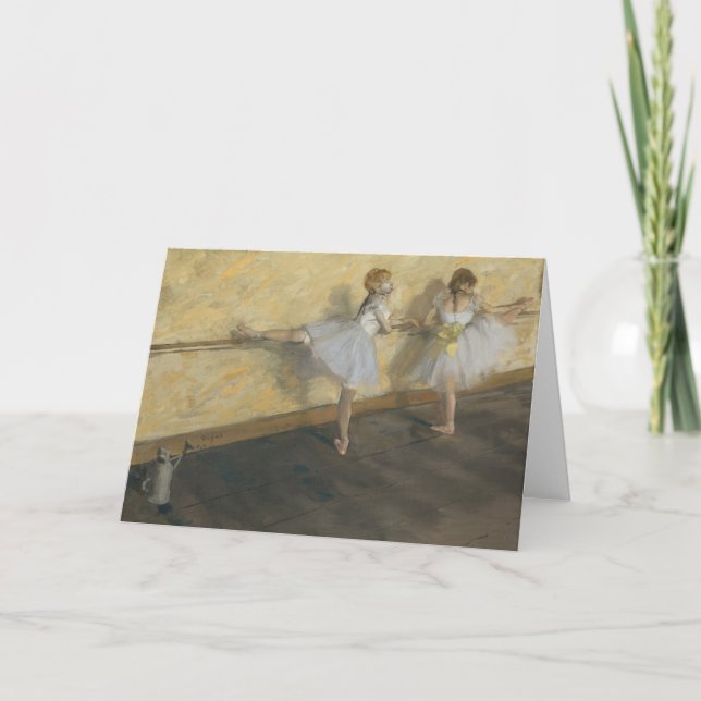 Dancers Practicing at the Barre | Edgar Degas Card (Front)