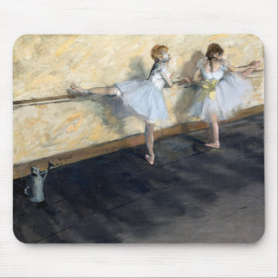 Dancers Practicing at the Barre, Edgar Degas Mouse Pad