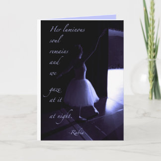 Dancer's Preparation Card Blue