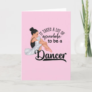 Dancers Sparkle Congratulations Card