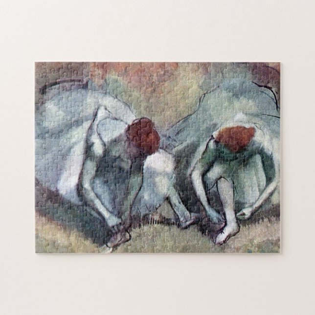 Dancers Tying Their Shoes, Edgar Degas Jigsaw Puzzle (Horizontal)