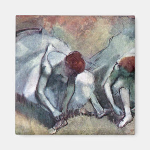 Dancers Tying Their Shoes, Edgar Degas Magnet