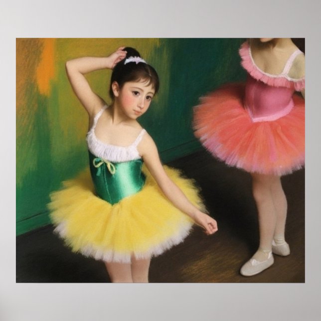 Dancers with beautiful bright colors poster (Front)