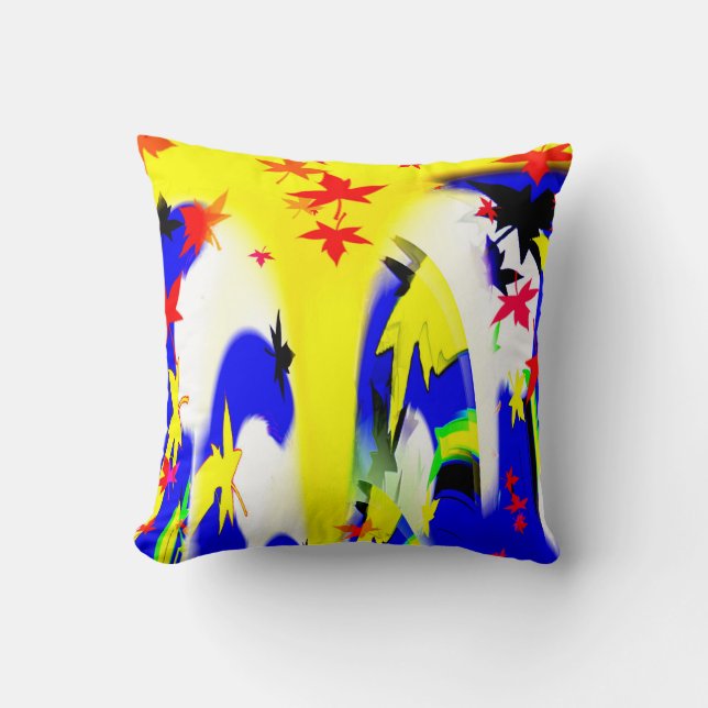 Dances with leaves cushion (Front)