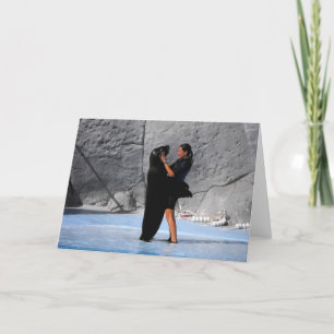 Dances with sea lions in Spain Holiday Card