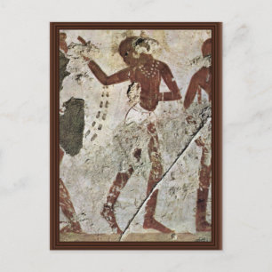 Dancing Africans By Maler Der Grabkammer Des Horem Postcard