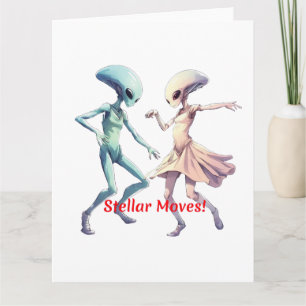 Dancing Aliens Card