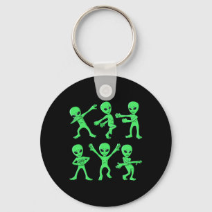 Dancing Aliens Dance Challenge Boys Girls Kids Hal Key Ring