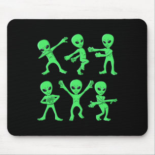 Dancing Aliens Dance Challenge Boys Girls Kids Hal Mouse Pad