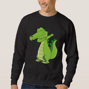 Dancing Alligator Funny Dabbing Alligator Sweatshirt