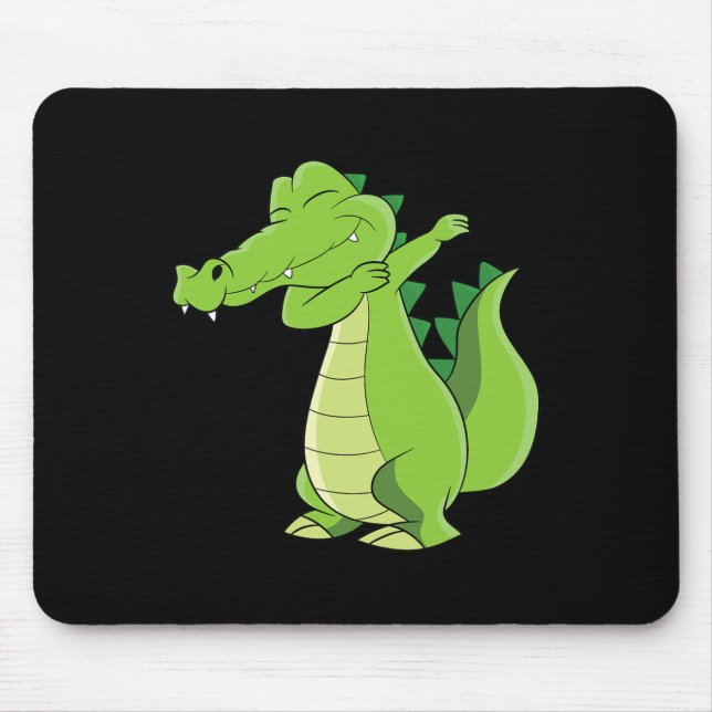 Dancing Alligator Gift Funny Dabbing Alligator  Mouse Pad (Front)