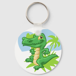 Dancing Alligator Key Ring