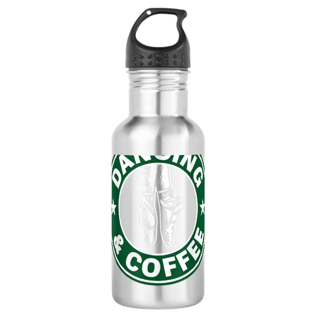 Dancing and Coffee Shirt 710 Ml Water Bottle (Front)