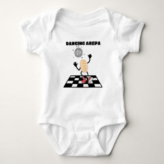 Dancing Arepa Funny Bilingual Venezuelan Arepa Baby Bodysuit