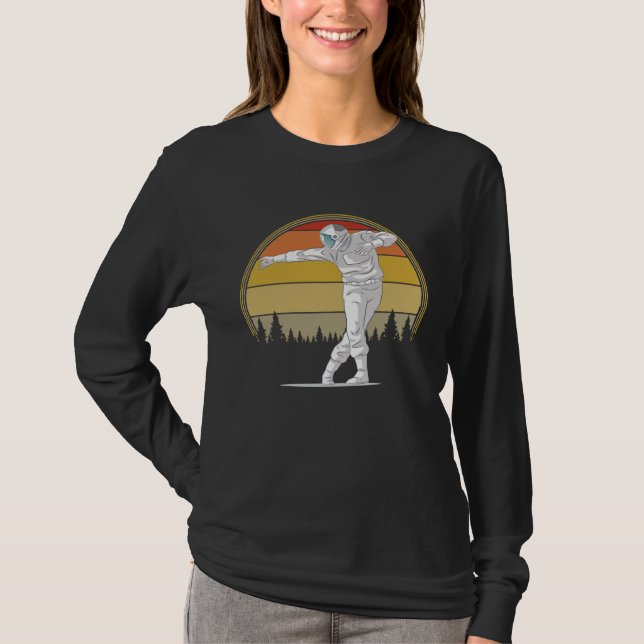 Dancing Astronaut Cool Space Designs  Graphic T-Shirt (Front)