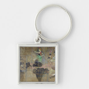 Dancing at the Rouge: La Goulue, 1895 Key Ring
