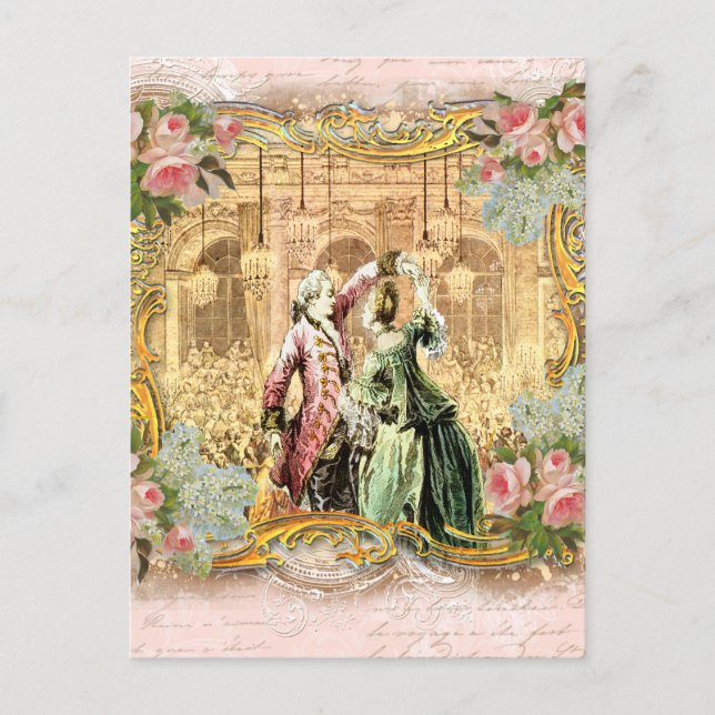 Dancing at Versailles Postcard (Front)