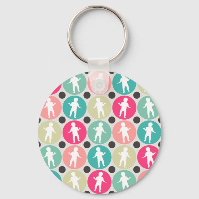 Dancing Babies Key Ring (Front)