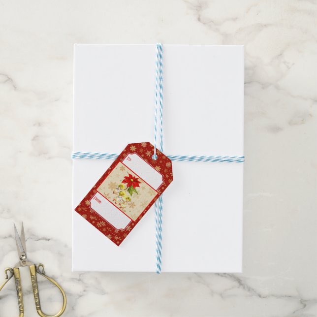Dancing Baby Angels Gift Tags (With Twine)