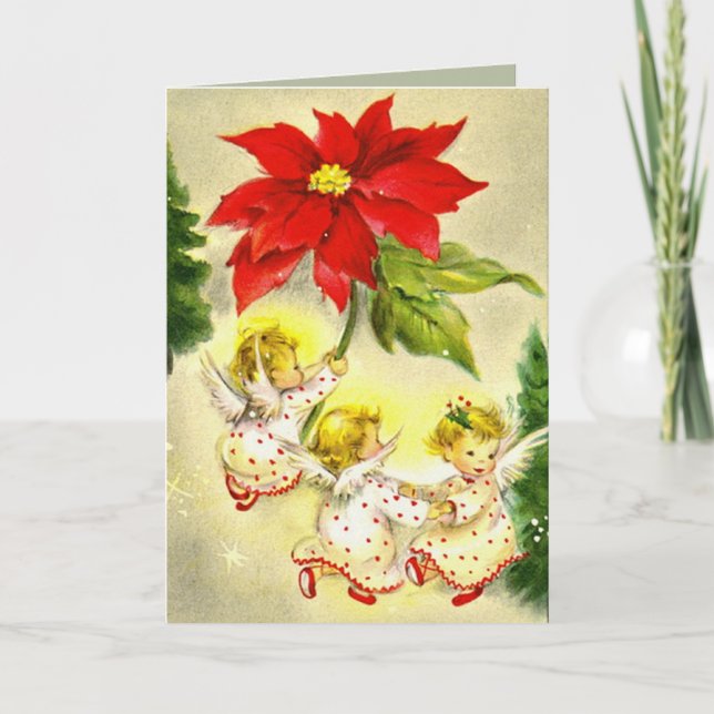 Dancing Baby Angels Greeting Card (Front)