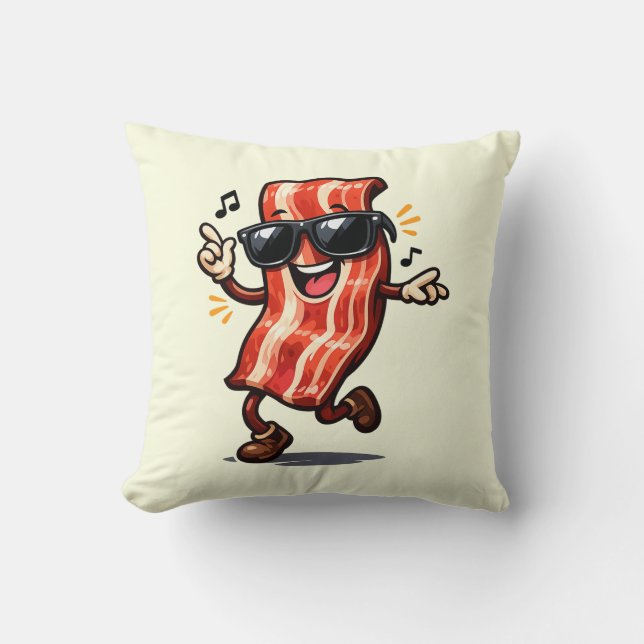 Dancing Bacon Cushion (Front)