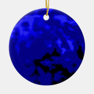Dancing Ball Blue Cyan Trans MUSEUM Zazzle Gifts Ceramic Ornament