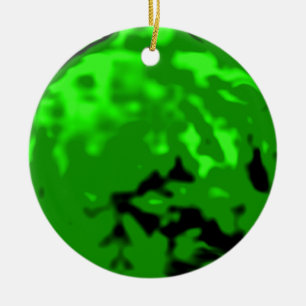 Dancing Ball Gold Green Trans MUSEUM Zazzle Gifts Ceramic Ornament