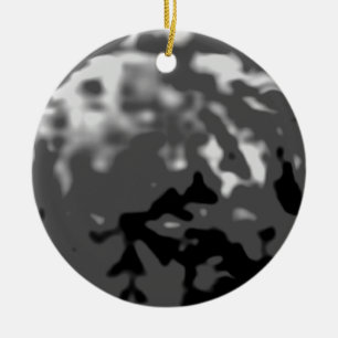 Dancing Ball Grey Cyan Trans MUSEUM Zazzle Gifts Ceramic Tree Decoration