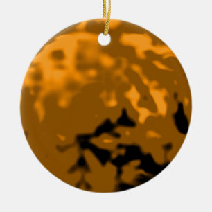 Dancing Ball Orange Silver Tra MUSEUM Zazzle Gifts Ceramic Tree Decoration
