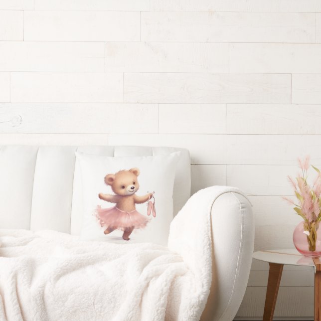Dancing Ballerina Bear  Cushion (Couch)