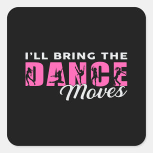 Dancing Ballerina Dance Queen Dancer Ballet Gift Square Sticker