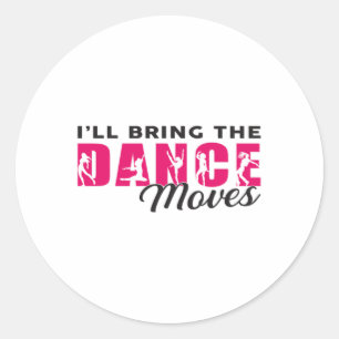 Dancing Ballerina Dance Queen Dancer Gift Idea Classic Round Sticker