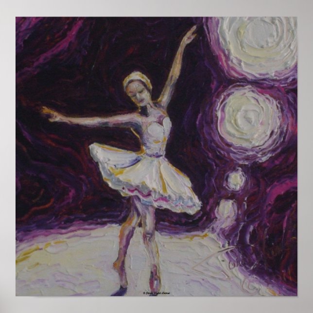 Dancing Ballerina Fine Art Poster (Front)
