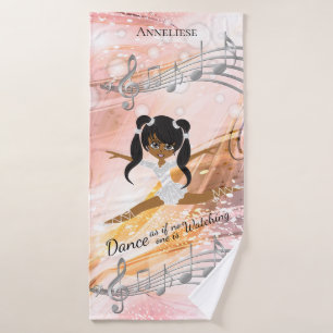 Dancing Ballerina Girl - Dance Bath Towel Set