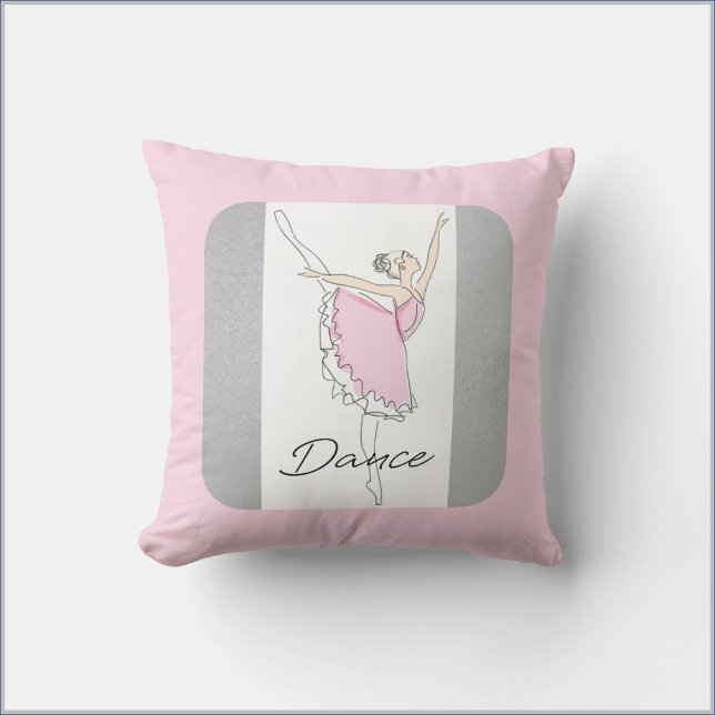 Dancing Ballerina in Pink  Cushion (Creator Uploaded)
