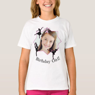 Dancing Ballerina YOUR IMAGE HERE Birthday T-Shirt