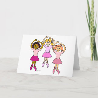 Dancing Ballerinas Greeting Cards