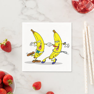 Dancing Bananas Paper Napkins