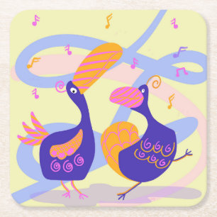 Dancing Beak Bird Coaster