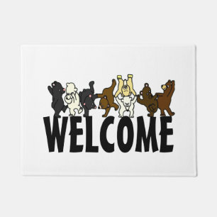 Dancing Bear Welcome Doormat