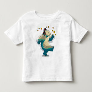 Dancing Bear with headphones Toddler T-Shirt