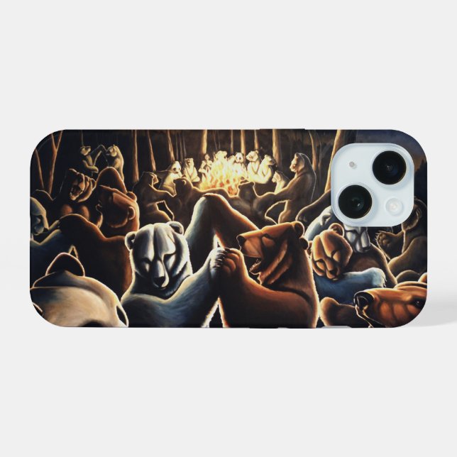 Dancing Bears iPhone Cases Party Animal Bear Case (Back Horizontal)