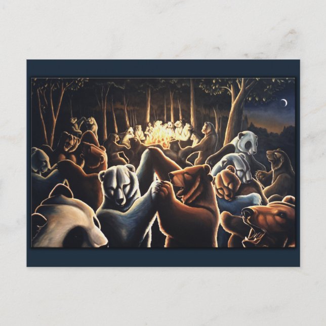 Dancing Bears Postcard Celebration Postcards (Front)